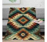 OTBSDNKZZ stampa 3D Aztec pattern coperta da camera da letto microfibra biancheria da letto anti-pilling plaid da camera morbido per regali per la camera Southwest tribal design 70×80inch(180x200cm)