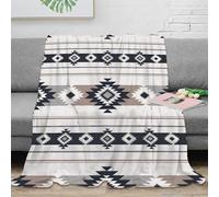 OTBSDNKZZ stampa 3D Aztec pattern coperta termica microfibra biancheria da letto morbida plaid termico lavabile per regali di festa Modern tribal design 60x80inch(150x200cm)