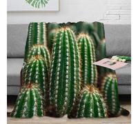 OTBSDNKZZ stampa 3D cactus plants coperta da viaggio microfibra biancheria da letto morbida coperta da riposo anti-pilling per regali per chi viaggia spesso desert succulent 40x50inch(100x130cm)