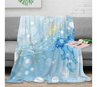 OTBSDNKZZ stampa 3D digital wave coperta in pile microfibra biancheria da letto traspirante plaid in pile morbido per regali per amanti del comfort abstract fluid motion 50x60inch(127x152cm)