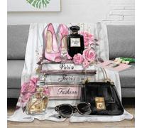 OTBSDNKZZ stampa 3D Elegant heels coperta da camera da letto microfibra biancheria da letto termica coperta per tutte le stagioni anti-pilling per tutto l'anno Paris fashion 50x60inch(127x152cm)