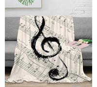 OTBSDNKZZ stampa 3D Musical note coperta in pile microfibra biancheria da letto morbida e calda plaid versatile anti-pilling per regali di ogni occasione astratto brush 40x50inch(100x130cm)