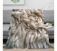 OTBSDNKZZ stampa 3D Soft pelliccia texture coperta da pisolino microfibra biancheria da letto traspirante coperta da ufficio per regali per lavoratori smart working Natural cozy 50x60inch(127x152cm)