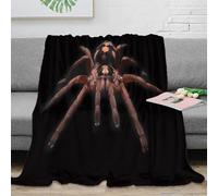 OTBSDNKZZ stampa 3D Spider creature coperta da salotto microfibra biancheria da letto non perde pelo plaid da salotto caldo per regali per la casa Natural wildlife 70×80inch(180x200cm)