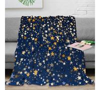 OTBSDNKZZ stampa 3D StarryNight coperta da camera da letto microfibra biancheria da letto lavabile coperta da letto anti-pilling per residenze universitarie FestivePatternStyle 70×80inch(180x200cm)