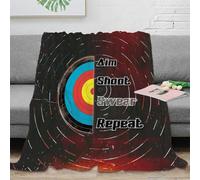 OTBSDNKZZ stampa 3D target design coperta da letto microfibra biancheria da letto non perde pelo coperta da camera da letto calda per giovani single Sporty motivational 40x50inch(100x130cm)