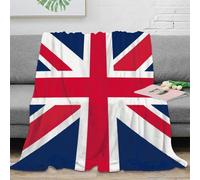 OTBSDNKZZ stampa 3D UnionJack-flag plaid microfibra biancheria da letto morbido e caldo coperta per aria condizionata anti-pilling per regali per amici British-symbolic 60x80inch(150x200cm)