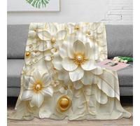 OTBSDNKZZ stampa 3D wall decor flow coperta da pisolino microfibra biancheria da letto non perde pelo plaid da pisolino caldo per regali per chi ama riposare elegant floreale des 40x50inch(100x130cm)