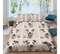 OTBSDNKZZ Whippet Dog portraitsSet Di Copripiumino morbida microfibra 3 pezzi motivo 3D con cerniera Cartoon illust copripiumino con federe soffice ultra morbido for coppie King（220x240cm）