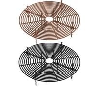 Otbushit 2 Pezzi di Copertura per Vaso per Piante, 12 Griglie protettive per Piante con Clip per scoraggiare Lo scavo di Animali Domestici ed Erbacce, Copertura per Fiori per Interni ed Esterni Nera