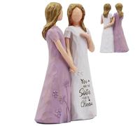 Otbushit Amicizia delle sorelle delle ragazze che tengono la mano per le figurine donne Sculture da 5, 7x4x2 pollici