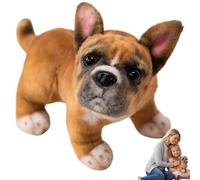 Otbushit Animale di pezza Bulldog Francese, Peluche Frenchie Realistico Ultra Morbido, Cane Realistico da 8, 7 Pollici per Bambini e Decorazioni per la casa