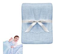 Otbushit Coperte cellulari Coperte in cotone traspirante extra morbide per bambini Leggere per dormire Lavabili per lettino Moses Basket Carrozzina per culla 70 x 90 cm