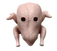 Otbushit Costume da Tacchino in Lattice Simulazione Testa Intera Maschera di Pollo Maschera di Animali Divertenti Costumi di Halloween per la Festa di Carnevale di Carnevale del Ringraziamento