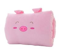 Otbushit Cuscino scaldamani a Forma di Maiale Cartone Animato Cuscino per pisolino Non Elettrico 11x9, 8 per Gli Oggetti Essenziali per i Viaggi Invernali