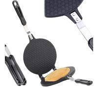 Otbushit Diametro 6, 7 pollici..Macchina per cono gelato con cono per cialda antiaderente, macchina per waffle in alluminio resistente al calore facile da pulire per pancake e cupcake