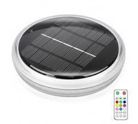 Otbushit Luce solare per piscina con telecomando per piscina interrata - 9 colori e 3 modalità Luce galleggiante, Luci esterne impermeabili ad energia solare per piscine fuori terra, giardino, decor