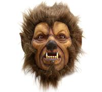 Otbushit Maschera di mannaro Halloween Horror Testa piena Maschera di peloso con capelli Creepy Maschere di animali in lattice per cosplay Party Scherzi Carnevali