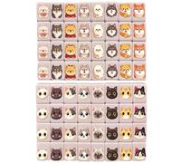 Otbushit Set Mahjong per Bambini - Gioco di Tessere con Abbinamento di Memoria da 65 Pezzi con Bandiera degli Stati Uniti e Motivi di Animali, Tessere da Viaggio Portatili per Serate di Gioco in fam