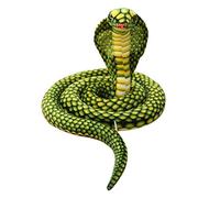 Otbushit Simulazione Cobra Peluche 1, 7 M Serpente farcito, Realistica Bambola Verde Serpente Morbido Liscio per Bambini Scherzi