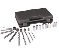 OTC 4651 - Set di estrattori per viti, bulloni e prigionieri, 25 pezzi, con punte e guide