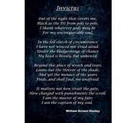 Otc-poster motivazionale con poesia "Invictus" [lingua inglese]
