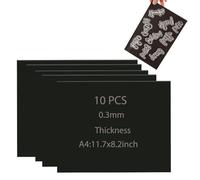 OTCRAFT 10 fogli magnetici A4 per arti e artigianato, 21 x 29,7 cm per arti e artigianato, magneti per frigorifero, stampi da taglio, cartelle artistiche, uso domestico e cucina (0,3 mm di spessore)
