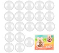 OTCRAFT 20 cupole tridimensionali 3D da 3,8 cm per aggiungere dimensioni alle carte shaker Pllastic Puffy Shaker coperture per finestre per shaker, biglietti, artigianato fatto a mano, custodia