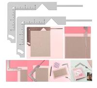 OTCRAFT Set di 2 copertine per libri 5 in 1 per creare robuste copertine in truciolato, righello per rilegatura, strumento per rilegare libri, strumenti per scrapbooking