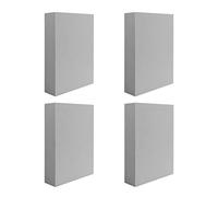 OTCRAFT Set di 8 timbri e blocchi in schiuma modellabili grigi per fai da te, artigianato e modellismo