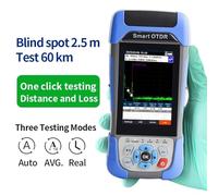 OTDR, Riflettometro in fibra ottica OTDR 1310/1550nm con mappa degli eventi VFL OLS OPM, sequenza/tracciamento cavi 24/22dB for tester da 90 km,Anti-interferenza(ZEYE280TFP(APC))
