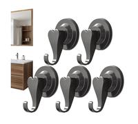 OTENC Ventose, Ganci con ventose Gancio senza traccia Forte ventosa da bagno sottovuoto rimovibile per Metallo, Piastrelle(Grey)
