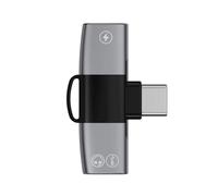 OTG 2 In 1 Doppio USB Tipo C Splitter A Tipo C Jack AUX Audio Cuffie Adattatore Caricabatterie 15W per 15 Pro per B