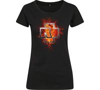 Other Brands Rammstein Ladies Lava Logo Tee T-Shirt, Nero, L Donna