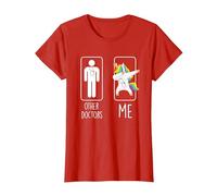 Other Doctors Me Unicorno Dabbing Regalo Uomo Donna Maglietta, Donna, Rosso, L