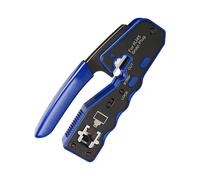 Other Hand Tools Crimper Tool for Connectors Crystal Wire End Crimping Plier Pass Through Stripper Cable Crimper(1pc, blue-black)