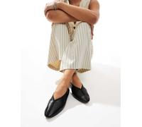 & Other Stories - Ballerine a punta nere in pelle con cuciture sul davanti-Nero 39