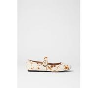 & Other Stories - Ballerine Mary Jane premium bianche con fibbia e motivo pezzato in cavallino-Bianco 39