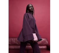 & Other Stories - Blazer stile kimono bordeaux in coordinato-Rosso S