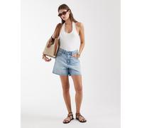 & Other Stories - Body allacciato al collo in jersey bianco a coste S