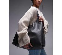 & Other Stories - Borsa shopping grigio scuro grande in pelle morbida No Size