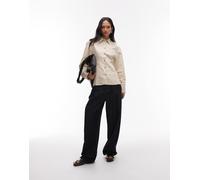 & Other Stories - Camicia giacca modellante beige con spalle voluminose-Neutro 44