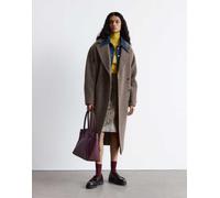 & Other Stories - Cappotto di lana marrone talpa con cintura S