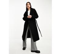 & Other Stories - Cappotto in lana nero con cintura L