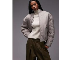 & Other Stories - Giacca bomber in cotone trapuntata beige chiaro-Neutro L