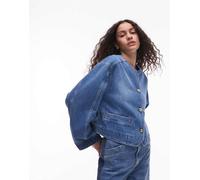 & Other Stories - Giacca di jeans lavaggio blu medio con maniche scolpite L