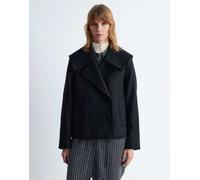 & Other Stories - Giacca doppiopetto corta con polsini con cinturini nera-Nero S