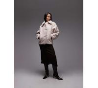 & Other Stories - Giacca midi in pelliccia sintetica misto lana beige-Neutro M