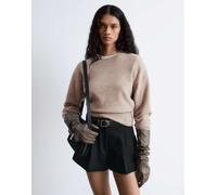 & Other Stories - Maglione girocollo color talpa mélange-Marrone XS