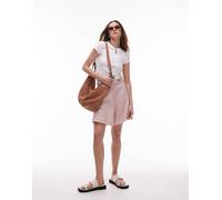 & Other Stories - Pantaloncini bermuda minimal in lino rosa 36